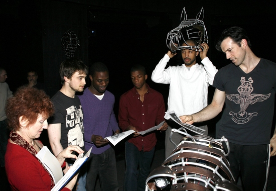 Elaine Bromka, Daniel Radcliffe, Adesola Osakalumi, Kevin Boseman, Marc Spaulding and Photo