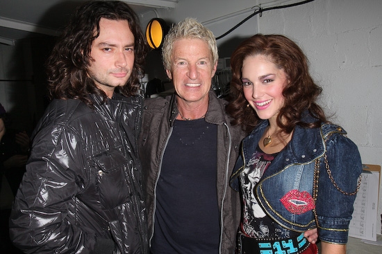 Constantine Maroulis and Kelli Barrett with Kevin Cronin, singer and guitarist from R Photo