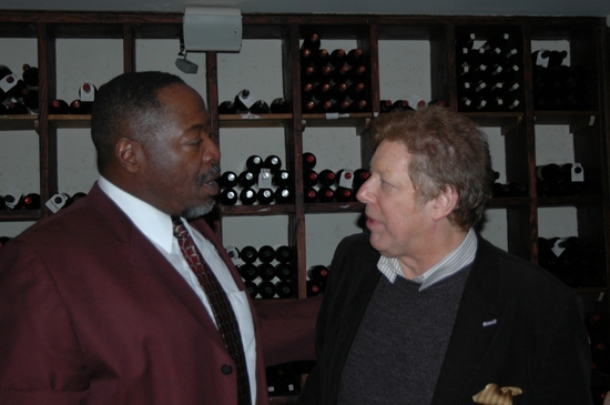 Chuck Cooper and Robert R. Blume (Producer of Off Broadways- Mindgame) Photo