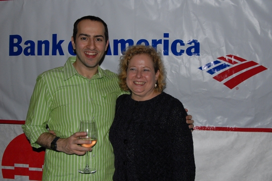 Wesley Apfel (Assistant stage manarer) and Janet Friedman (Production stage manager) Photo