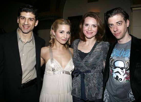 Tony Yazbeck, Jessica Lee Goldyn, Jennifer Laura Thompson and Christian Borle Photo