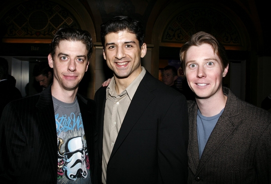 Christian Borle, Tony Yazbeck and Justin Bohon
 Photo