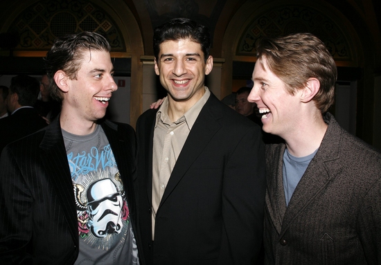 Christian Borle, Tony Yazbeck and Justin Bohon
 Photo