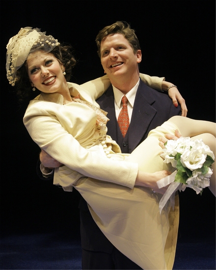 Juli Robbins and Duke Lafoon as George and Mary Bailey Photo