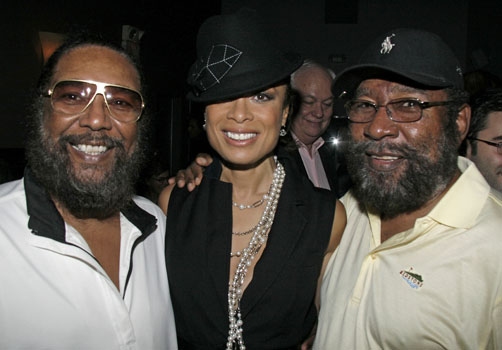 Valarie Pettiford with legendary Motown songwriters Brian and Edward Holland Photo