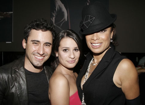 John Lloyd Young, Lea Michele and Valarie Pettiford Photo
