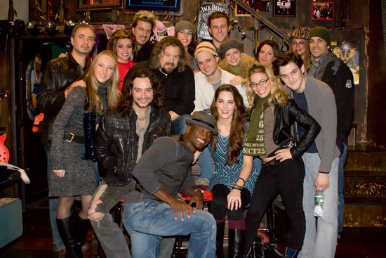  Taye Diggs with the cast of Rock of Ages Photo