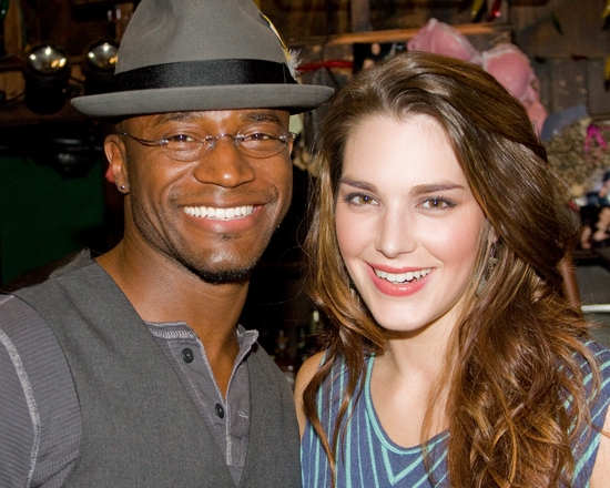 Photo Coverage: Taye Diggs Visits ROCK OF AGES Image