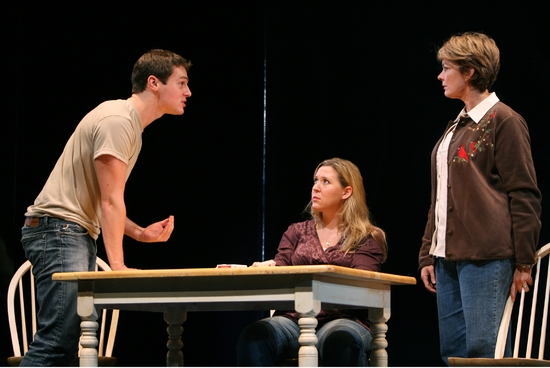 Jonathan Groff, Cassie Beck, and Michele Pawk Photo