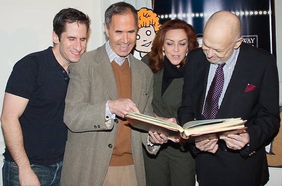 Seth Rudetsky, Freddie Gershon, Andrea McArdle, and Charles Strouse Photo