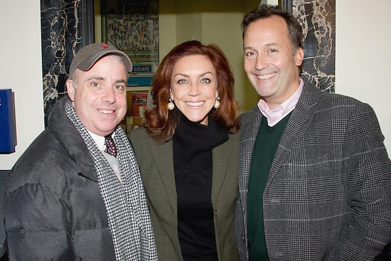 Andrea McArdle with Bobby McGuire and Frank Conway from Broadway Cares / Equity Fight Photo