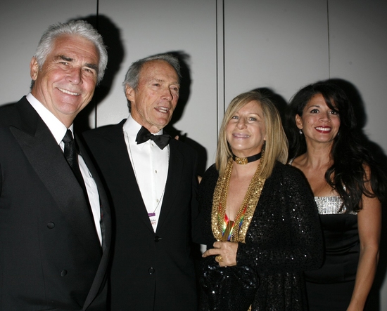 James Brolin, Clint Eastwood, Barbra Streisand and Dina Ruiz Eastwood Photo