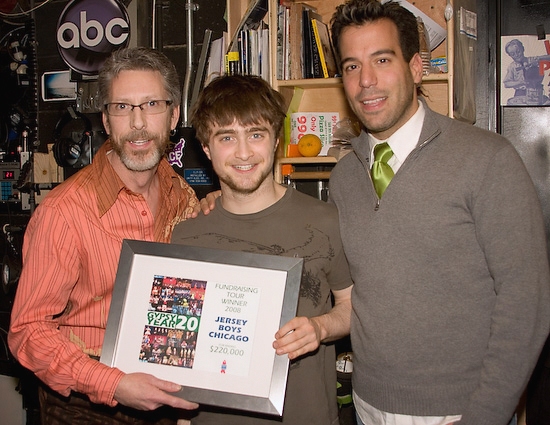 Larry Baker, Daniel Radcliffe, and Craig Laurie Photo
