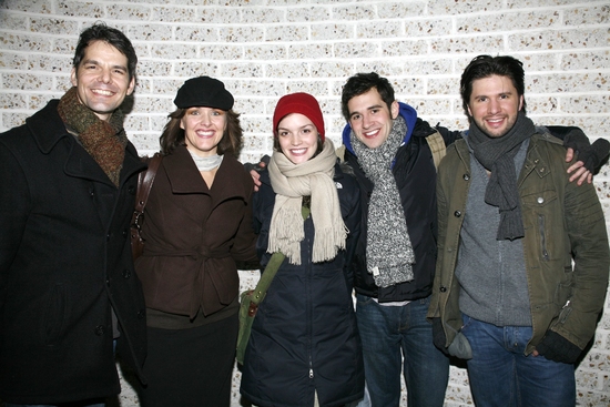 J. Robert Spencer, Alice Ripley, Jennifer Damiano, Adam Chancler-Berat and Louis Hobs Photo