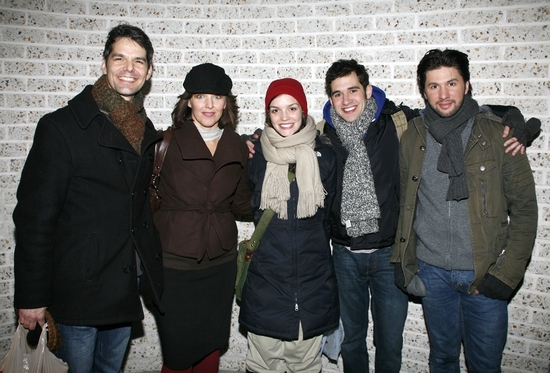 J. Robert Spencer, Alice Ripley, Jennifer Damiano, Adam Chancler-Berat and Louis Hobs Photo