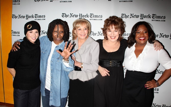 Elisabeth Hasselbeck, Whoopi Goldberg, Barbara Walters, Joy Behar and Sherri Shepherd Photo