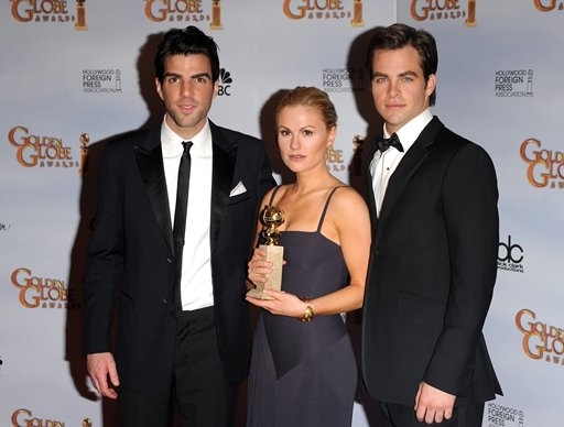 Zachary Quinto, Anna Paquin and Chris Pine  Photo