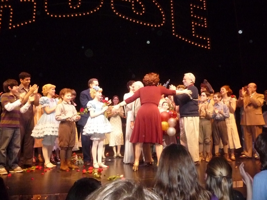 Patti LuPone and Stephen Sondheim and the cast of Gypsy Photo