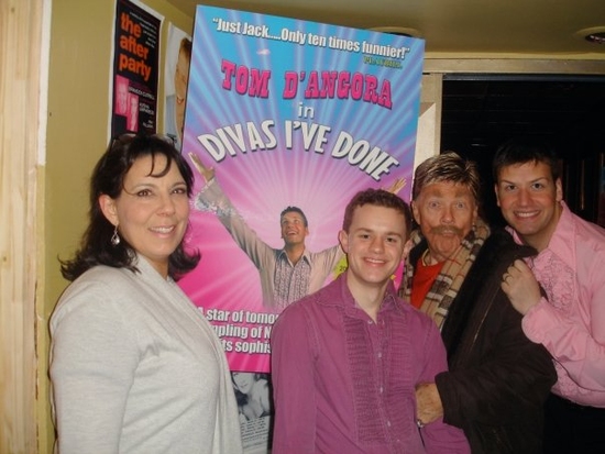 Christine Pedi, Michael Duling, Rip Taylor and Tom D'Angora

 Photo