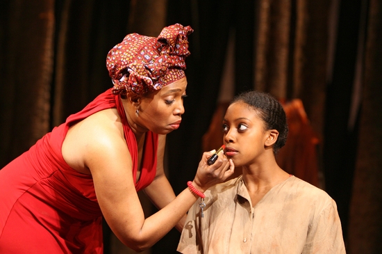Saidah Arrika Ekulona as 'Mama Nadi' and Condola Rashad as 'Sophie' Photo