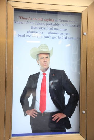 Photo Coverage: 'You're Welcome America' at the Cort Marquee Image