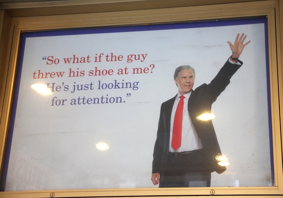 Photo Coverage: 'You're Welcome America' at the Cort Marquee Image