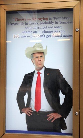 Photo Coverage: 'You're Welcome America' at the Cort Marquee Image