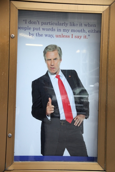 Photo Coverage: 'You're Welcome America' at the Cort Marquee Image