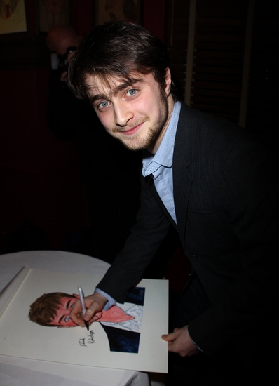 Photo Coverage: EQUUS Star Daniel Radcliffe's Caricature Unveiled at Sardi's Image