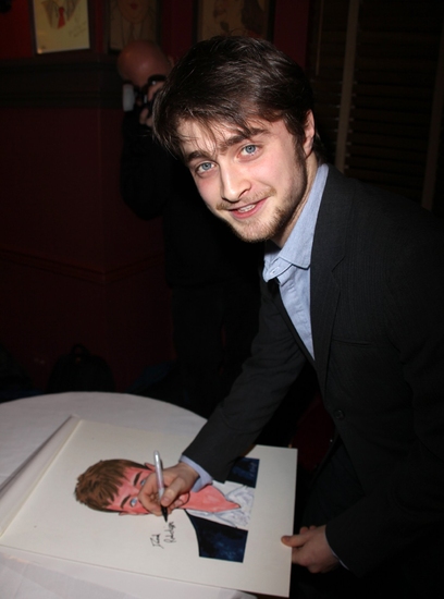 Photo Coverage: EQUUS Star Daniel Radcliffe's Caricature Unveiled at Sardi's Image
