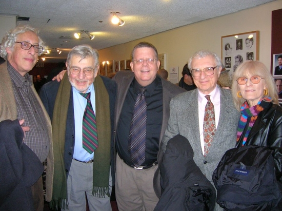 Howard Kissell, Biff Liff, Jim Morgan, Sheldon and Margery Harnick Photo