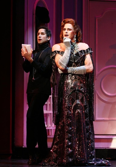 Michael Paternostro as Carmen Ghia and David Engel as Roger Debris Photo