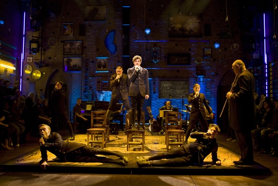 Aneurin Barnard and Iwan Rheon and the cast of Spring Awakening Photo