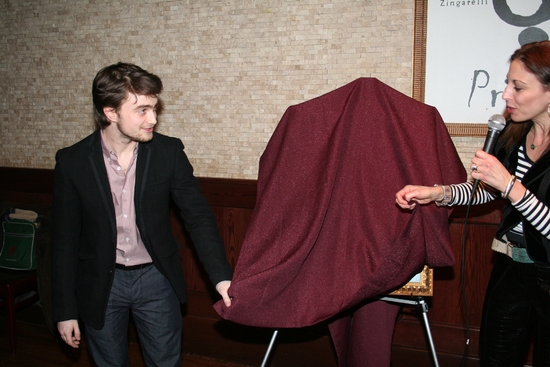 Photo Coverage: EQUUS Star Daniel Radcliffe's Portrait Unveiled at Tony's DiNapoli Image