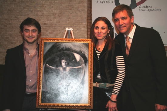 Photo Coverage: EQUUS Star Daniel Radcliffe's Portrait Unveiled at Tony's DiNapoli Image