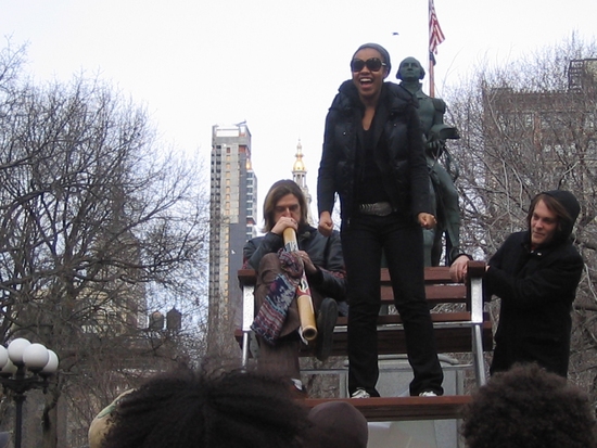 Photo Flash: The Cast of HAIR Spreads the Love in Union Square Image