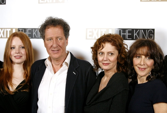 Lauren Ambrose, Geoffrey Rush, Susan Sarandon and Andrea Martin

 Photo