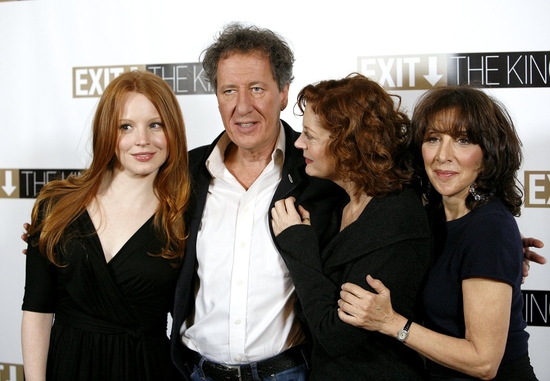 Lauren Ambrose, Geoffrey Rush, Susan Sarandon and Andrea Martin Photo