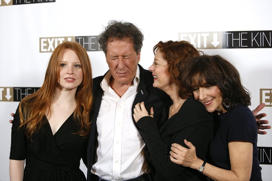 Lauren Ambrose, Geoffrey Rush, Susan Sarandon and Andrea Martin Photo