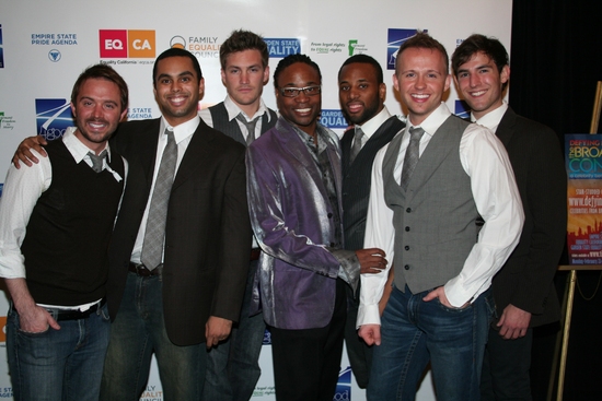 The Broadway Boys; Danny Calvert, Jesse Nager, Landon Beard, Billy Porter, Maurice Mu Photo