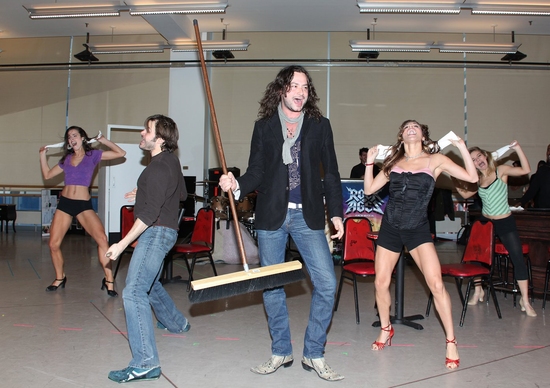 Mitchell Jarvis and Constantine Maroulis and the cast

 Photo