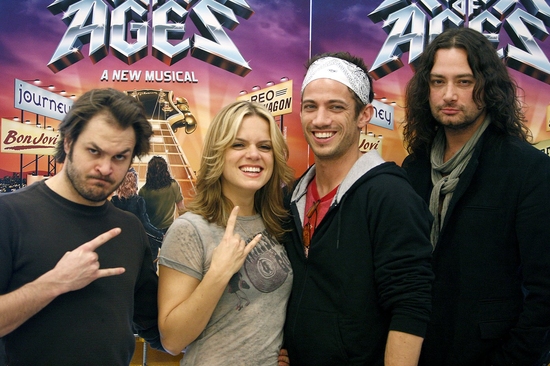 Mitchell Jarvis, Amy Spanger, James Carpinello, and Constantine Maroulis Photo