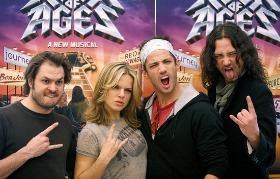 Mitchell Jarvis, Amy Spanger, James Carpinello, and Constantine Maroulis Photo