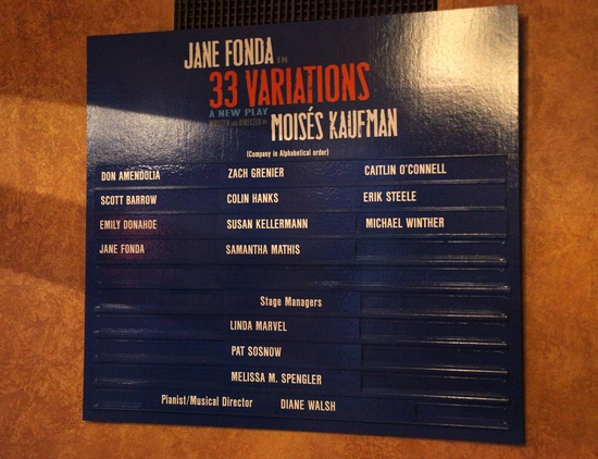 Photo Coverage: 33 VARIATIONS Opening Night Curtain Call Image