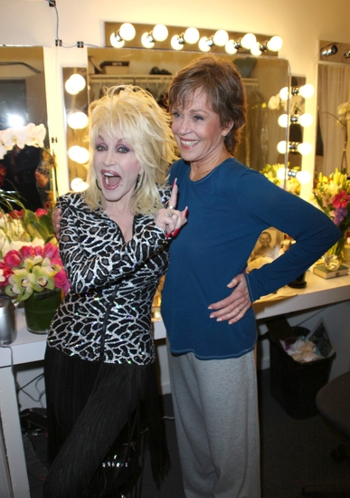 Photo Coverage: Dolly Parton Visits Jane Fonda Backstage at 33 VARIATIONS 