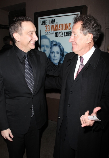 Moises Kaufman and Geoffrey Rush Photo