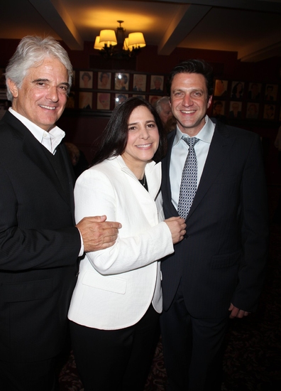 Mitchell Cannold with wife Dori Berinstein and Raul Esparza

 Photo