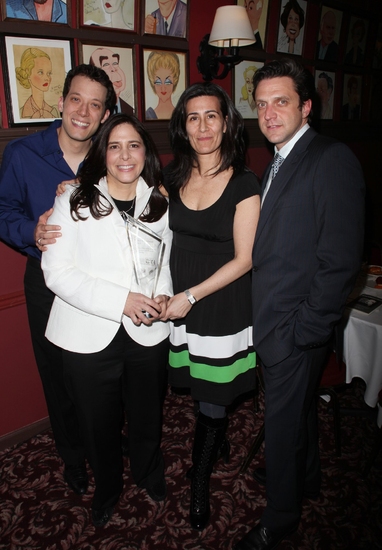 John Tartaglia, Dori Berinstein, Jeanine Tesori and Raul Esparza Photo