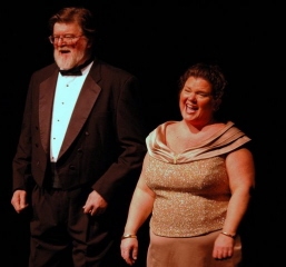 Sing-a-long leaders Al Feetham and Jane Corrigan Photo