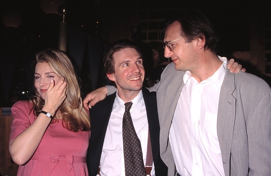 Natasha Richardson with Ralph Fiennes and Liam Neeson

 Photo